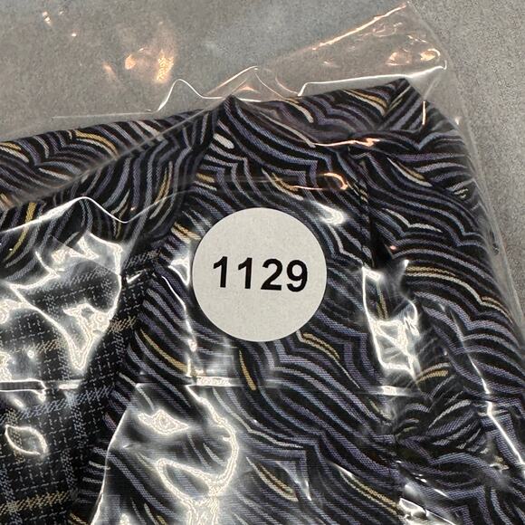 Claiborne Shirt Mens XL Blue Modern Fit Rayon Abstract Wave Pattern Long Sleeve - Picture 11 of 11